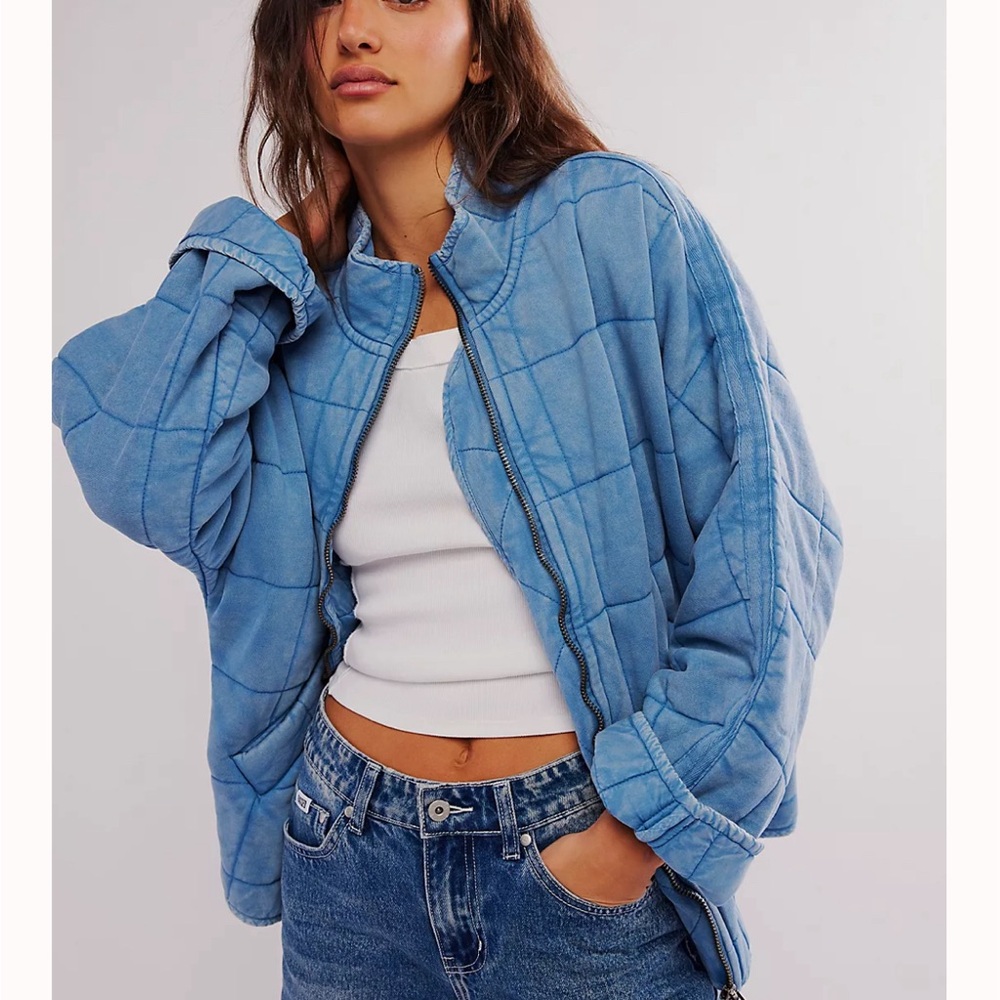 Free People Dolman Quilted Knit Jacket Size XS